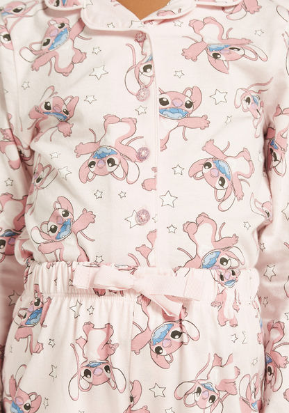 Disney All-Over Lilo & Stitch Print Shirt and Pyjama Set-Nightwear-image-3