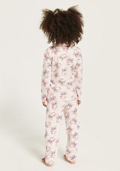 Disney All-Over Lilo & Stitch Print Shirt and Pyjama Set-Nightwear-image-4