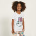 Disney Minnie Mouse Print T-shirt and Pyjama Set-Pyjama Sets-thumbnail-1