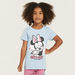Disney Minnie Mouse Print T-shirt and Pyjama Set-Pyjama Sets-thumbnail-1