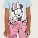 Disney Minnie Mouse Print T-shirt and Pyjama Set-Pyjama Sets-thumbnailMobile-3