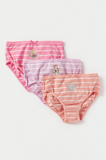 Buy Disney Cinderella Print Boxers with Bow Accent - Set of 3