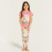 TV Tokyo Sakura Print Short Sleeves T-shirt and Pyjama Set-Nightwear-thumbnailMobile-0