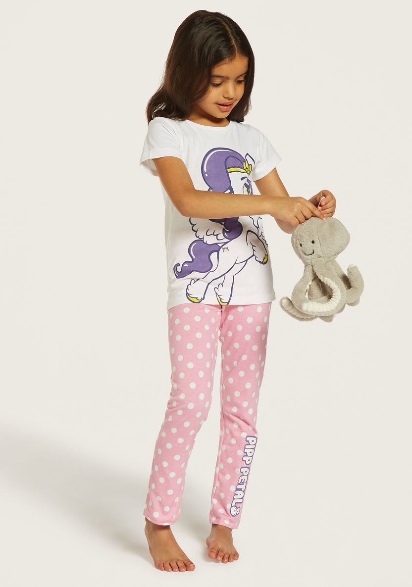 Hasbro My Little Pony Print T-shirt and Pyjama Set-Nightwear-image-0