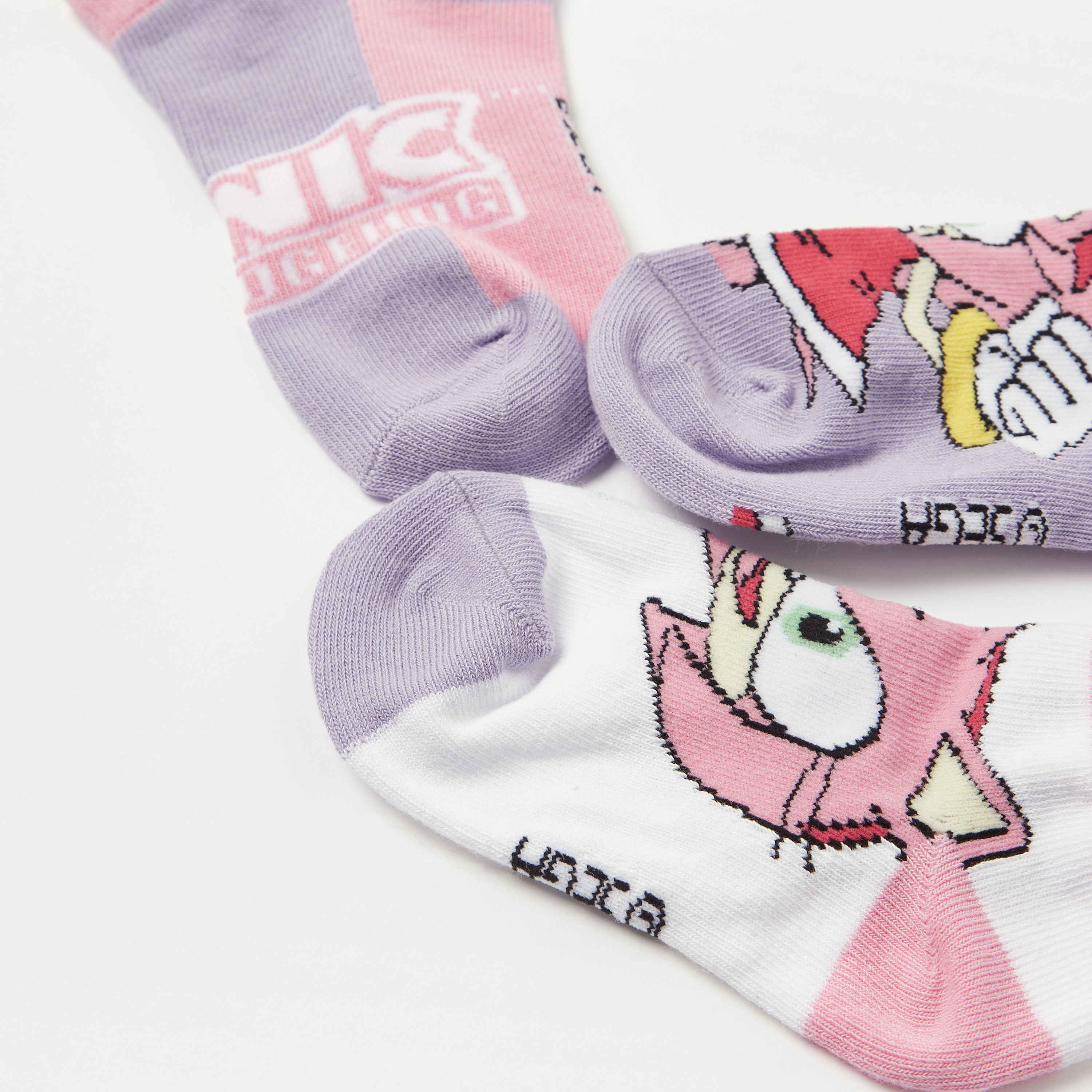 جوارب طول الكاحل بطبعات سونيك ذا هيدجيهوج من سيجا - طقم من 3 أزواج-girls-accessories-socks-image-4