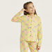 Juniors All-Over Lemon Print Shirt and Elasticated Pyjama Set-Nightwear-thumbnail-1