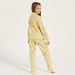 Juniors All-Over Lemon Print Shirt and Elasticated Pyjama Set-Nightwear-thumbnailMobile-3