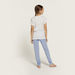 Juniors Printed Round Neck T-shirt and Pyjama Set-Nightwear-thumbnail-4