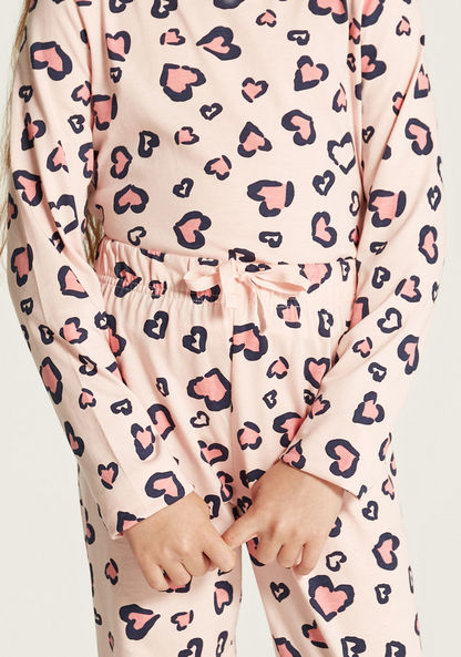 Juniors 6-Piece Printed T-shirt with Shorts and Pyjama Set-Nightwear-image-4