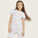 Juniors Mermaid Print T-shirt and Pyjama - Set of 3-Nightwear-thumbnailMobile-2