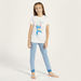 Juniors Mermaid Print T-shirt and Pyjama - Set of 3-Nightwear-thumbnailMobile-7