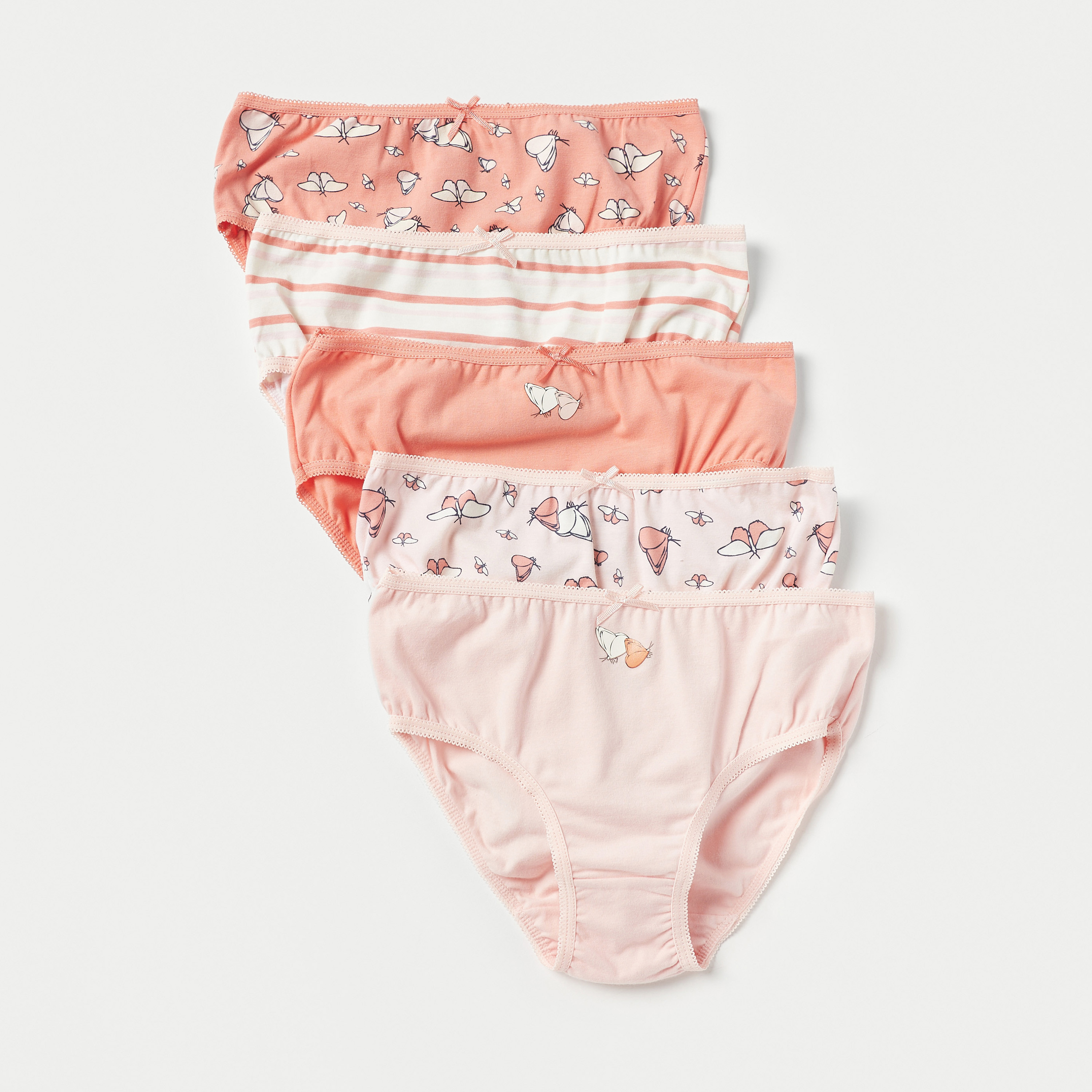 Juniors Printed Briefs - Set of 5-girls-clothing-multipacks-image-1