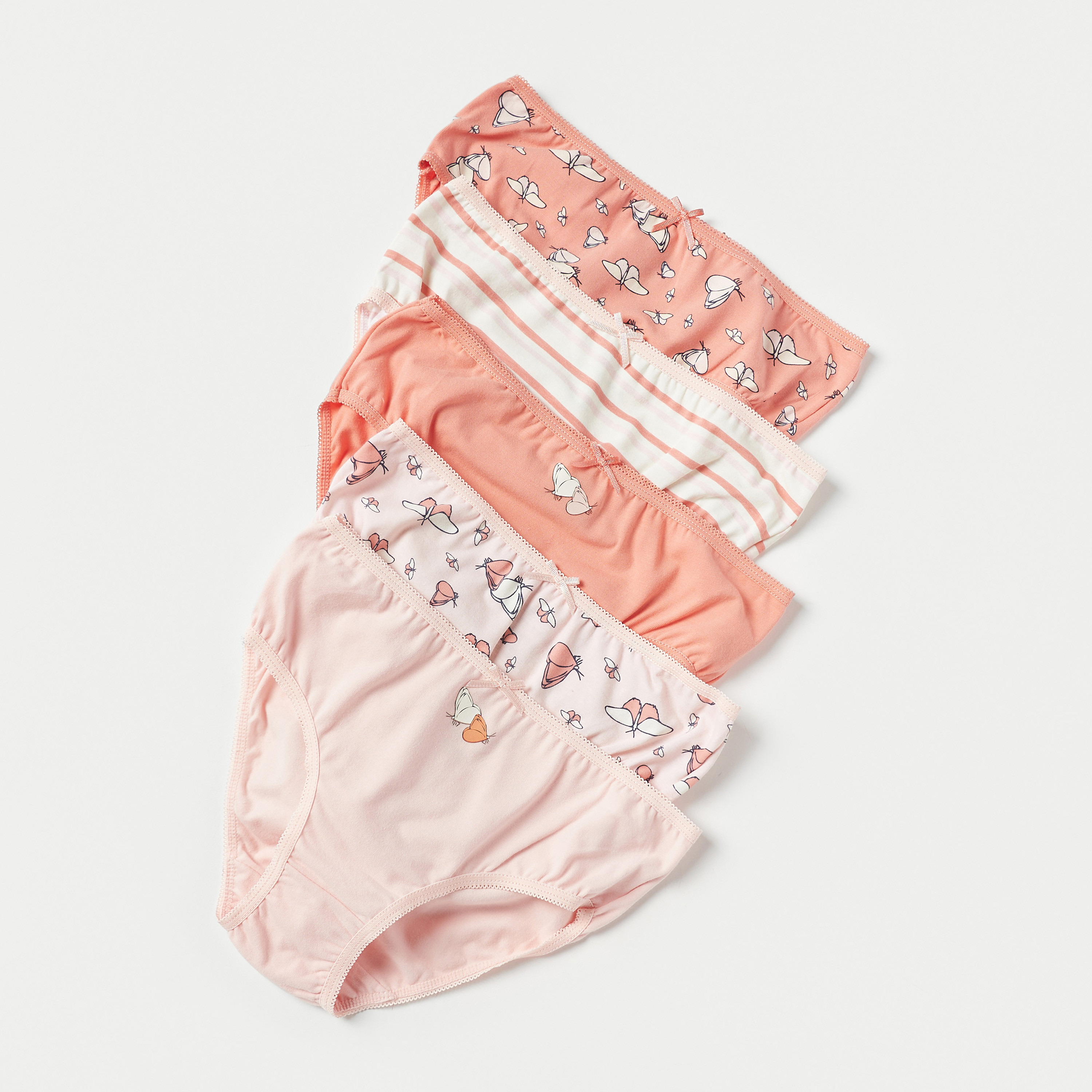 Juniors Printed Briefs - Set of 5-girls-clothing-multipacks-image-2