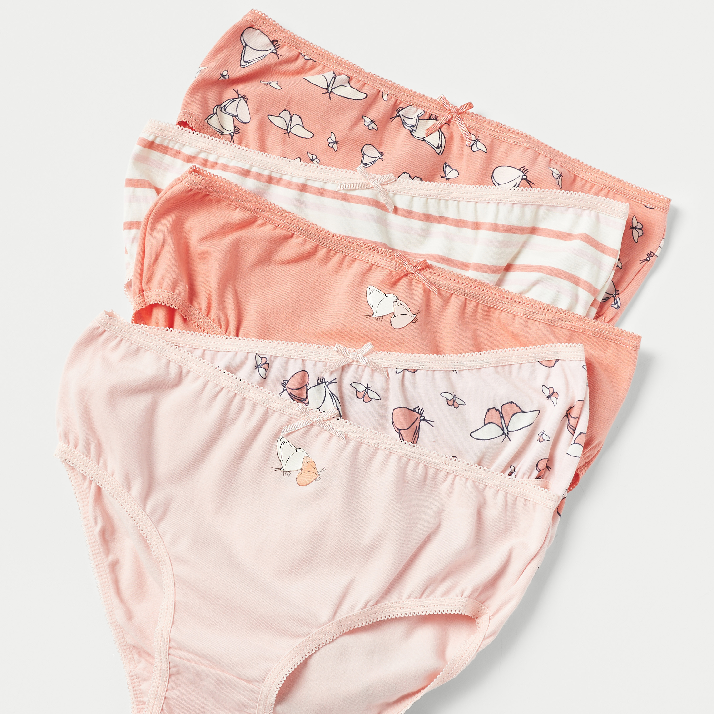 Juniors Printed Briefs - Set of 5-girls-clothing-multipacks-image-3