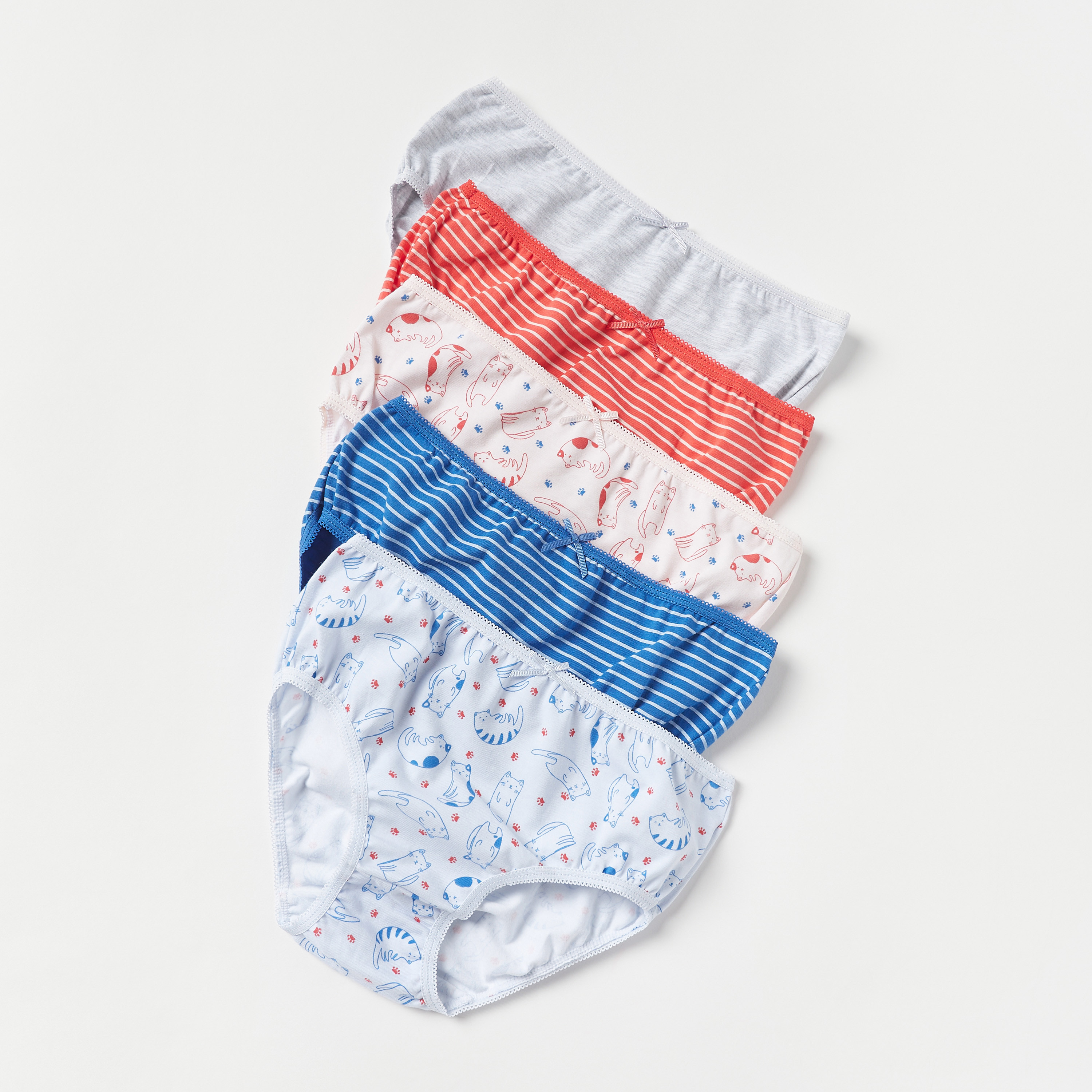 سراويل داخلية بطبعات من جونيورز - طقم من 5 قطع-girls-clothing-multipacks-image-2