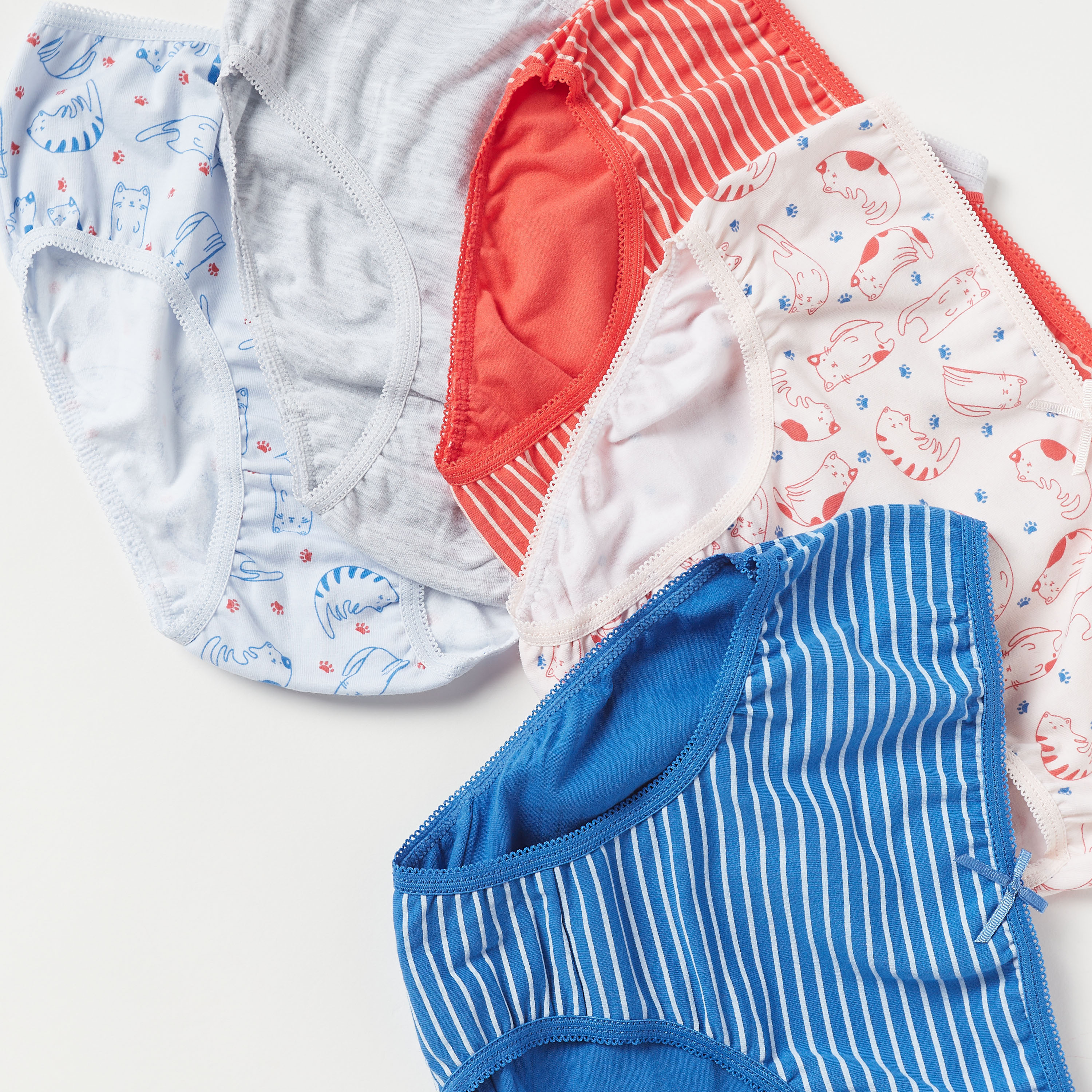سراويل داخلية بطبعات من جونيورز - طقم من 5 قطع-girls-clothing-multipacks-image-4