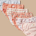 Juniors Printed Briefs with Elasticated Waistband and Bow Applique - Set of 7-Panties-thumbnail-1