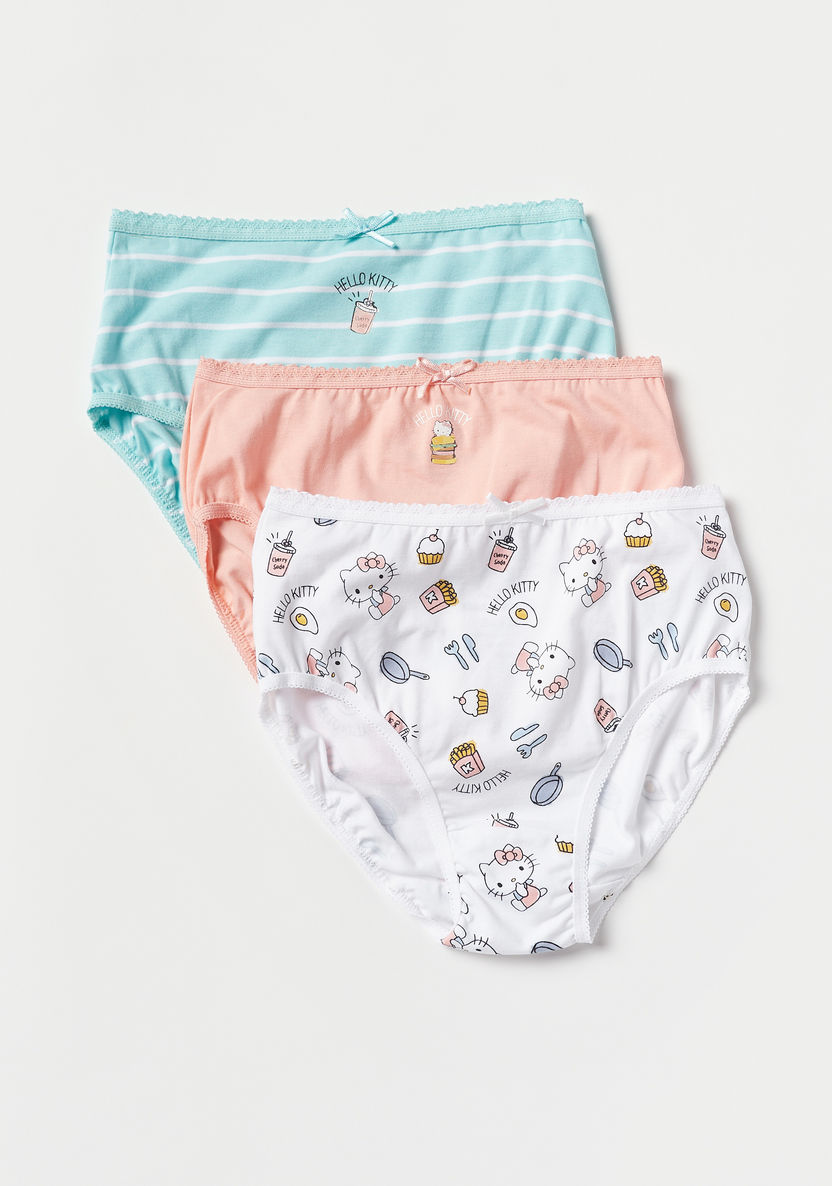Sanrio Hello Kitty Print Briefs - Set of 3-Panties-image-0