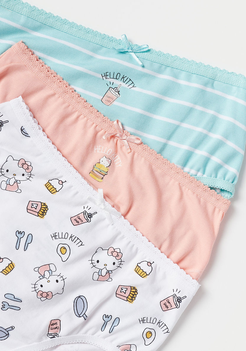 Sanrio Hello Kitty Print Briefs - Set of 3-Panties-image-2