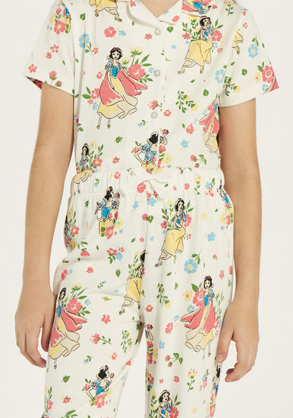 Disney All-Over Snow White Print Shirt and Elasticated Pyjama Set-Nightwear-image-3