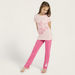 Juniors Dumbo Print Short Sleeves T-shirt and Pyjama Set-Nightwear-thumbnailMobile-0