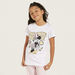 Minnie Mouse Print T-shirt and Pyjama Set-Nightwear-thumbnail-1