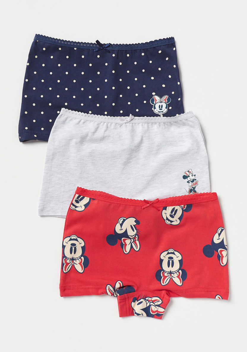 Disney Minnie Mouse Print Boxers - Set of 3-Panties-image-0