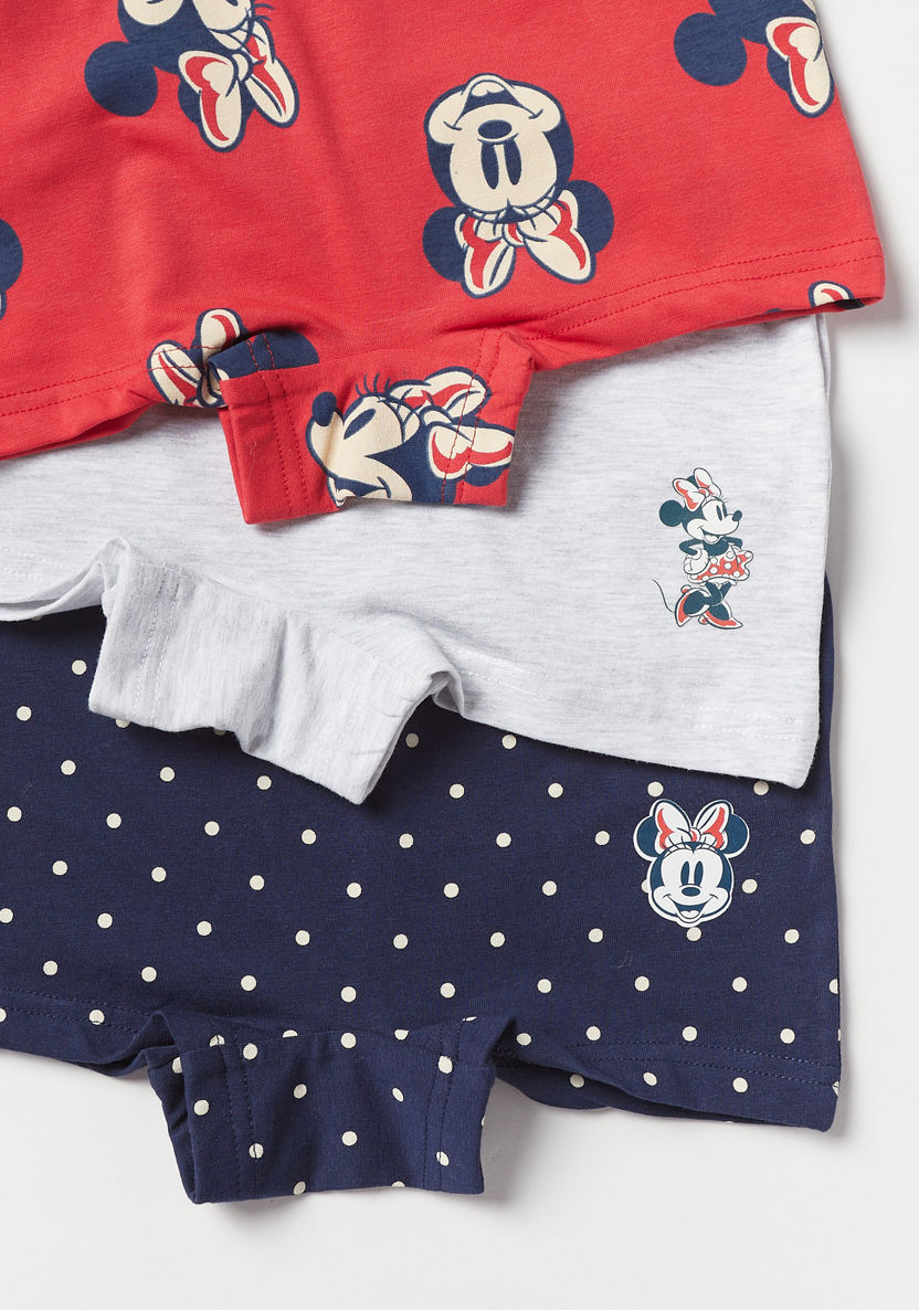 Disney Minnie Mouse Print Boxers - Set of 3-Panties-image-3