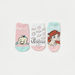 Disney The Little Mermaid Print Ankle Length Socks - Set of 3-Socks-thumbnail-1