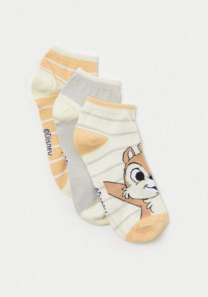 Disney Chip N Dale Print Socks - Set of 3-Socks-image-1