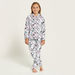 Snoopy Print Long Sleeves Shirt and Pyjama Set-Nightwear-thumbnailMobile-2
