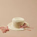 Juniors Weave Textured Hat with Bow Trim-Caps-thumbnail-0