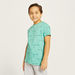Juniors All-Over Dinosaur Print T-shirt with Short Sleeves and Crew Neck-T Shirts-thumbnailMobile-0