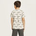 Juniors All-Over Dinosaur Print T-shirt with Short Sleeves and Crew Neck-T Shirts-thumbnailMobile-3