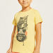 Juniors All-Over Graphic Print T-shirt with Short Sleeves and Crew Neck-T Shirts-thumbnailMobile-2