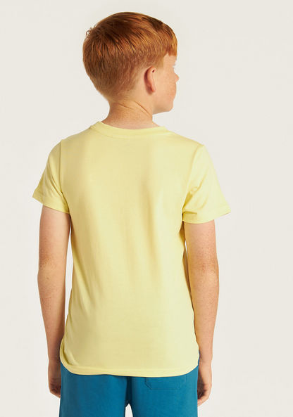 Juniors Graphic Print Crew Neck T-shirt-T Shirts-image-3