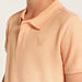 Juniors Embroidered Polo T-shirt with Short Sleeves-T Shirts-thumbnailMobile-2