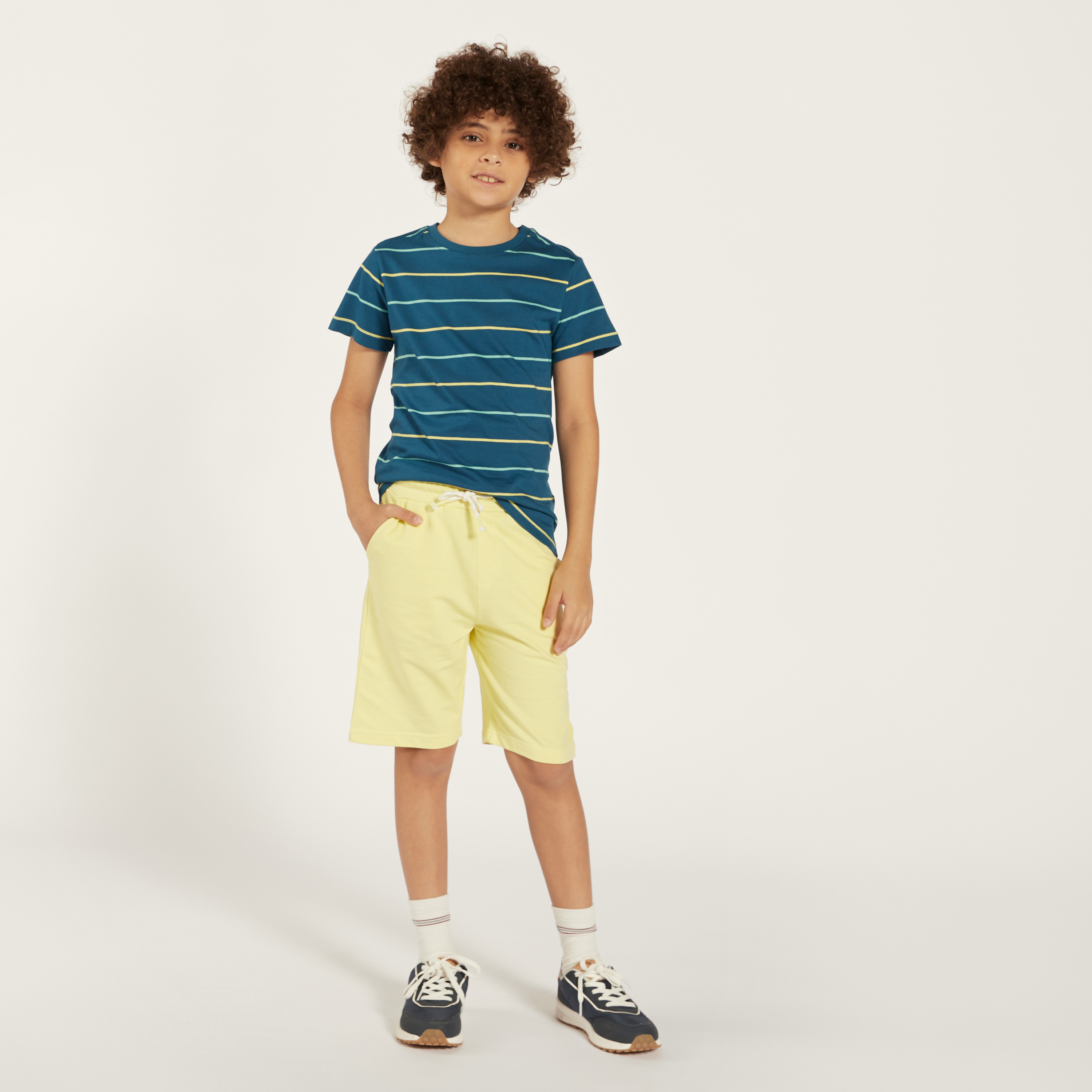 Juniors Striped Crew Neck T-shirt-boys-clothing-tshirtsandpolos-image-2