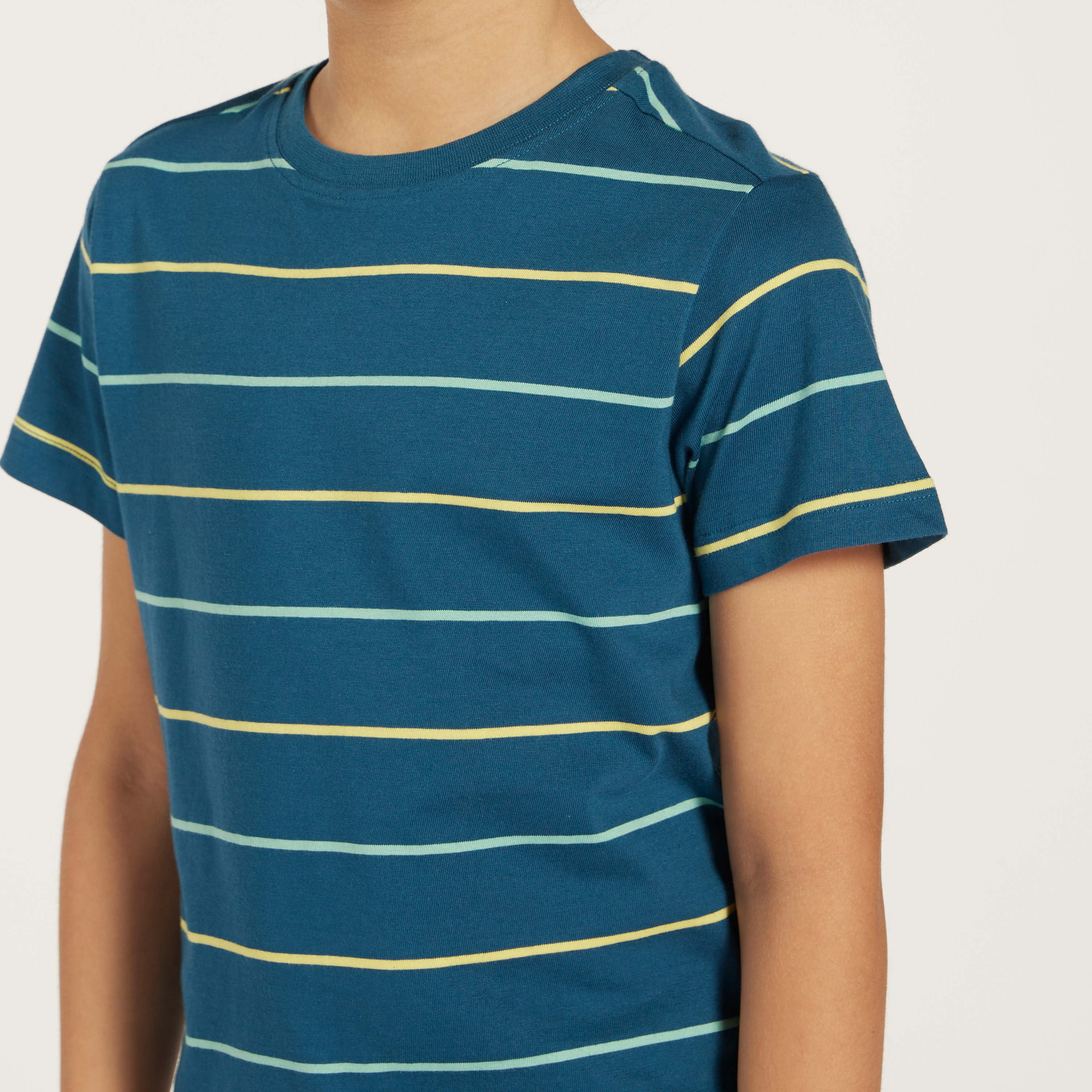 Juniors Striped Crew Neck T-shirt-boys-clothing-tshirtsandpolos-image-3