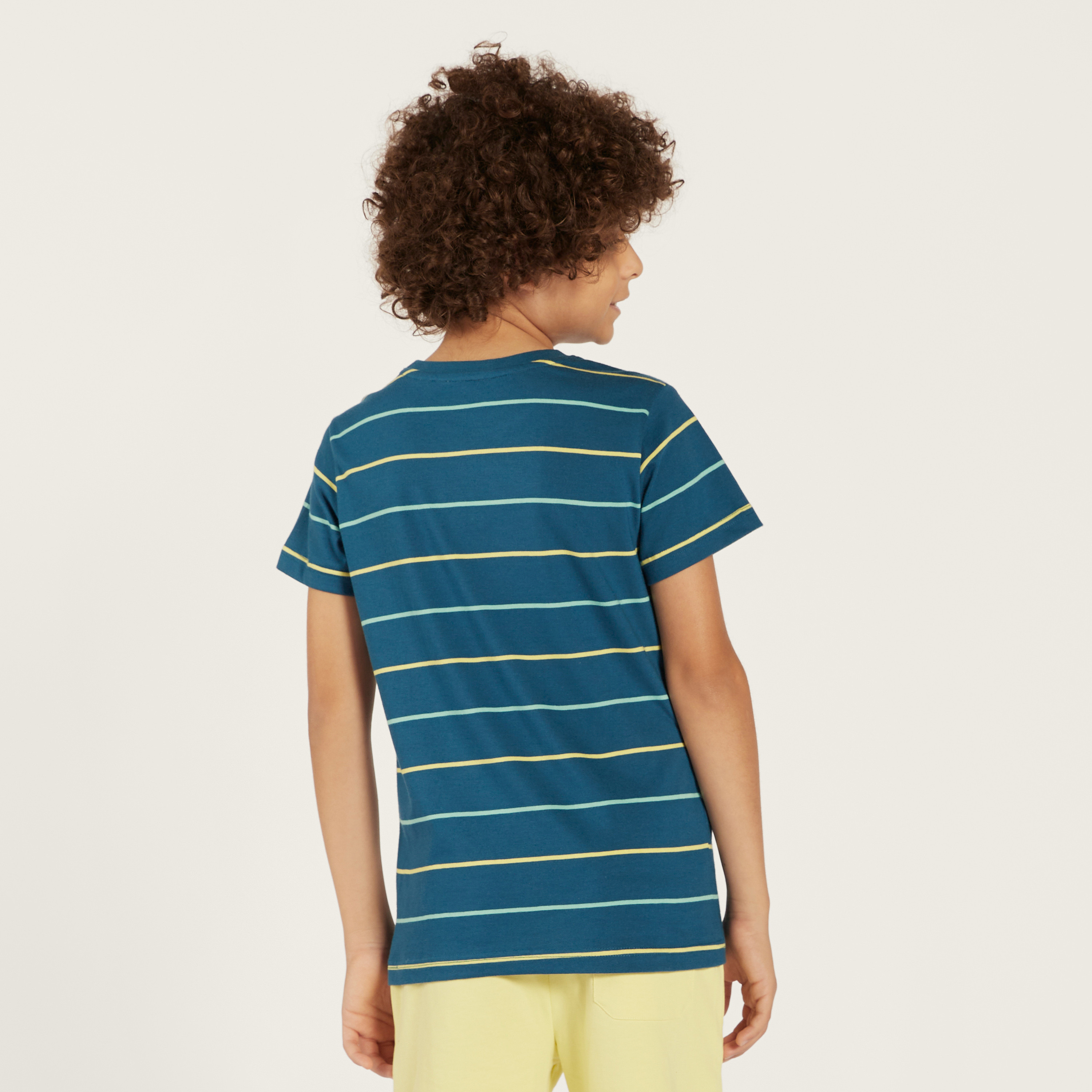 Juniors Striped Crew Neck T-shirt-boys-clothing-tshirtsandpolos-image-4