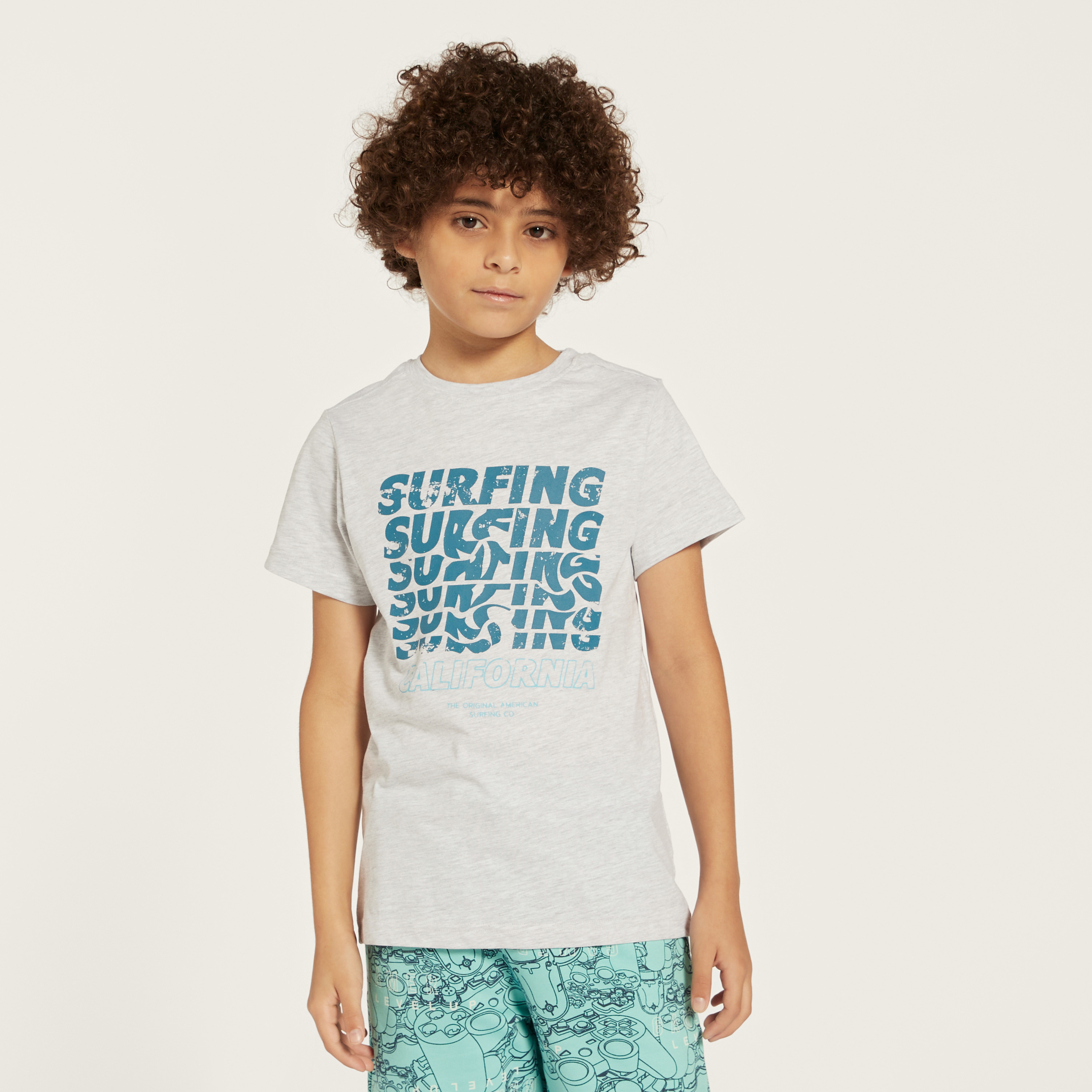 Juniors Graphic Print Crew Neck T-shirt-boys-clothing-tshirtsandpolos-image-1