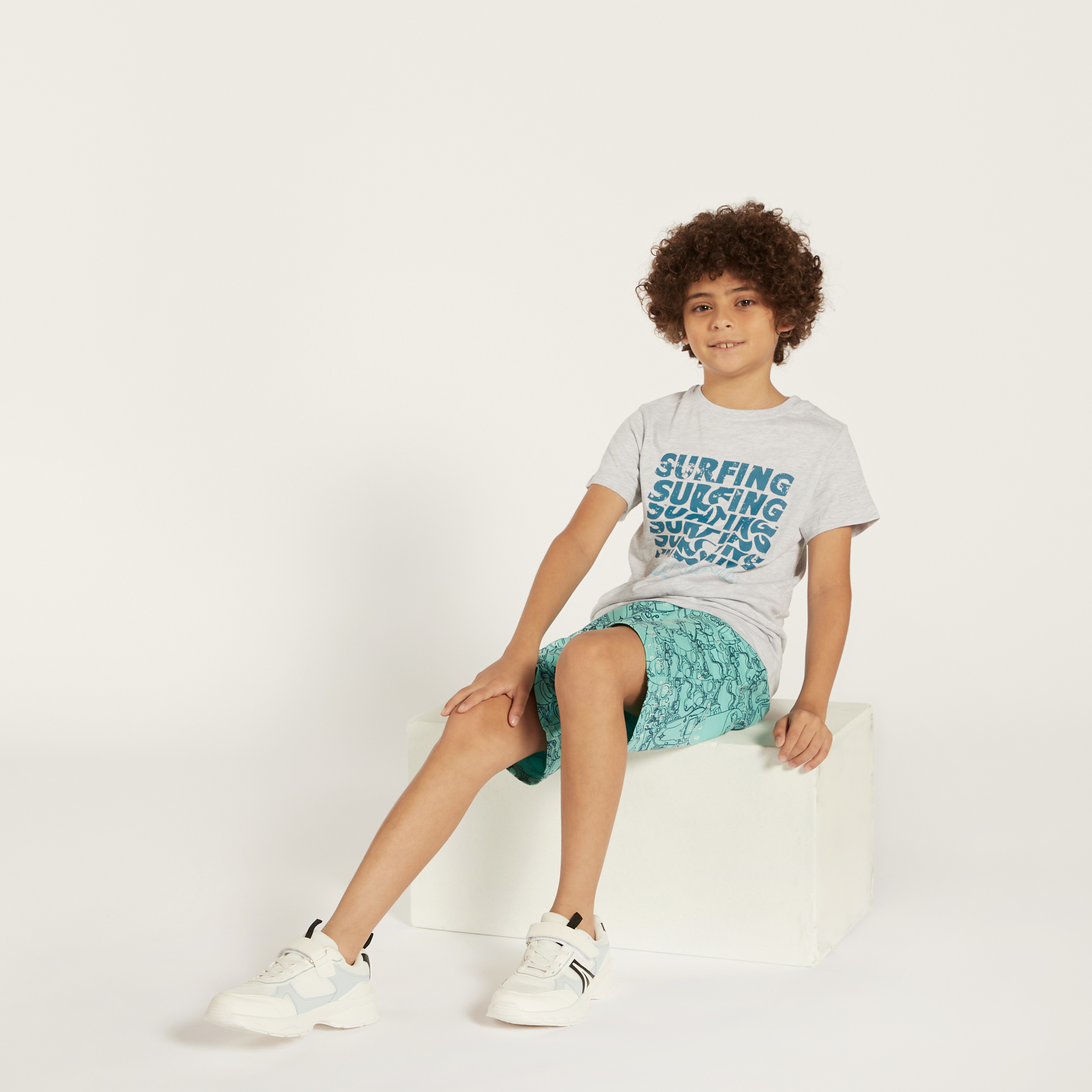Juniors Graphic Print Crew Neck T-shirt-boys-clothing-tshirtsandpolos-image-2