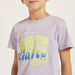 Juniors Printed Crew Neck T-shirt-T Shirts-thumbnail-2