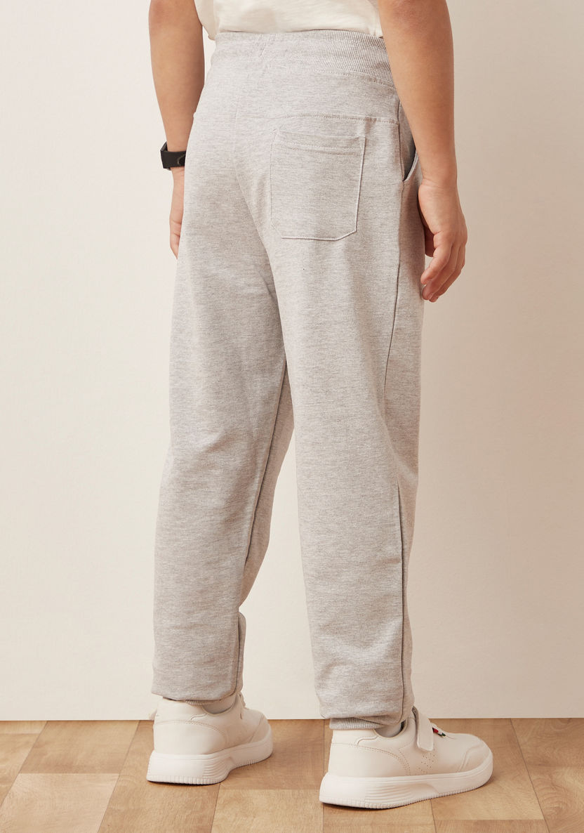 Juniors Solid Joggers with Pockets and Drawstring Closure-Joggers-image-3