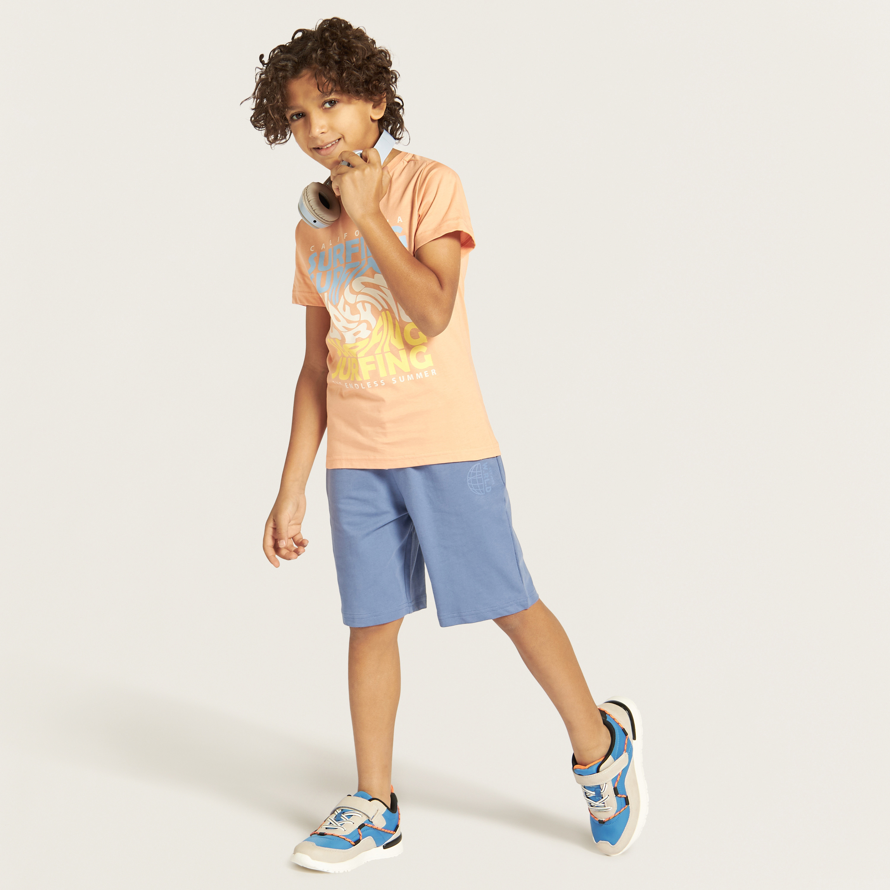 Buy Juniors Solid Shorts with Drawstring Closure and Pockets Online Mothercare Bahrain