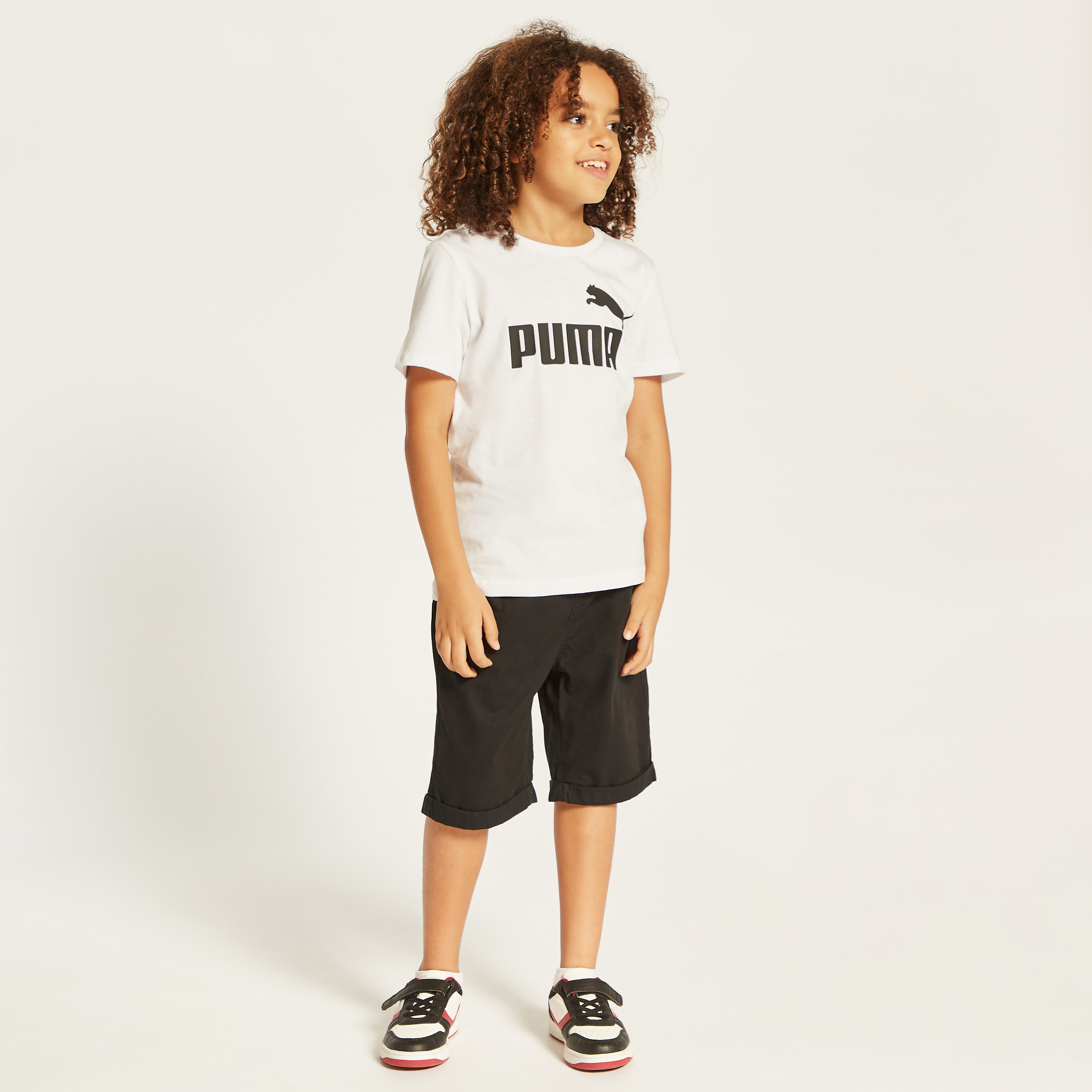 Juniors Solid Shorts with Drawstring Closure and Pockets-boys-clothing-bottoms-shorts-image-1