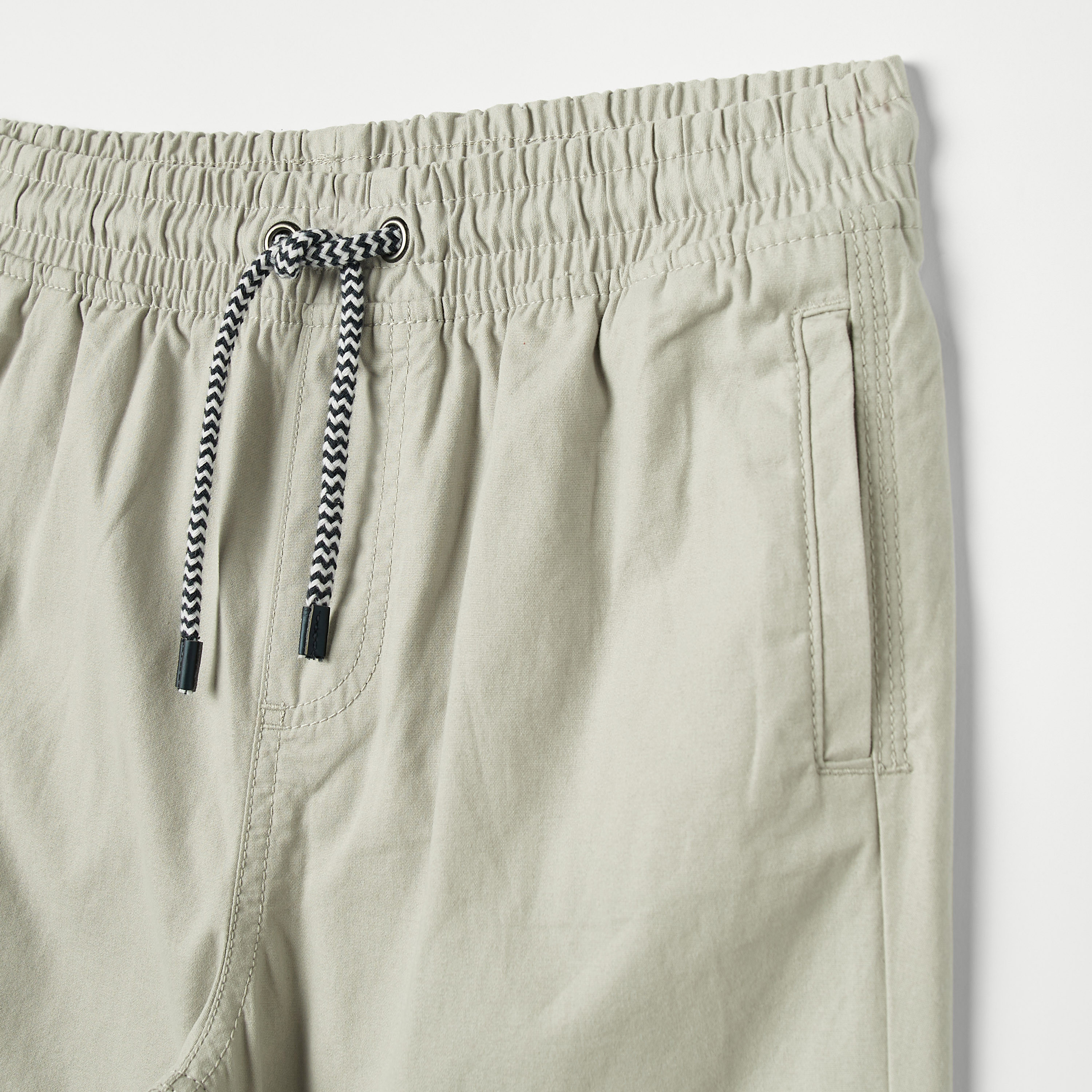 Juniors Solid Shorts with Drawstring Closure-boys-clothing-bottoms-shorts-image-2