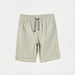 Juniors Solid Shorts with Drawstring Closure and Pockets-Shorts-thumbnailMobile-0