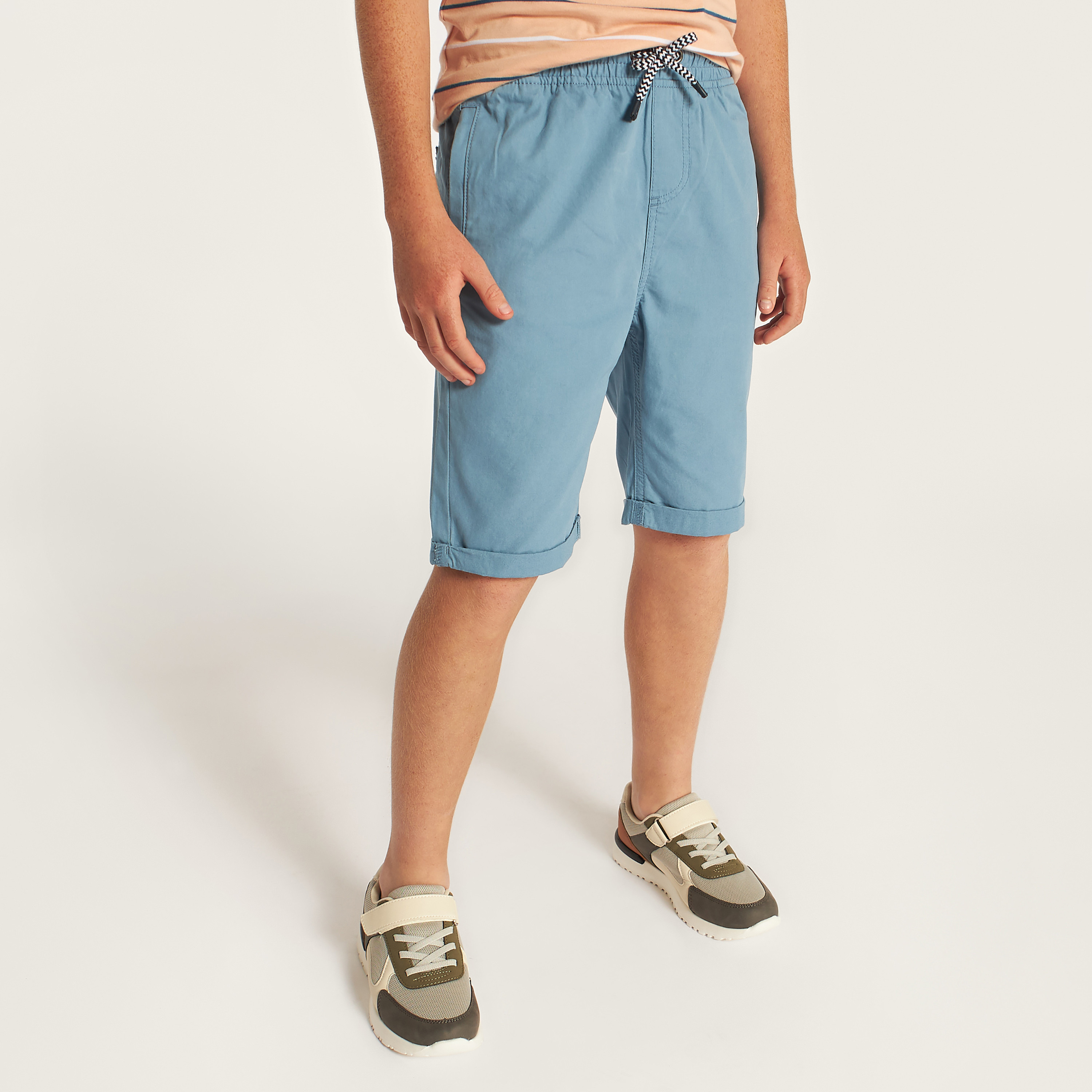 شورت سادة برباط إغلاق من جونيورز-boys-clothing-bottoms-shorts-image-4