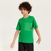 Juniors Slogan Print T-shirt with Short Sleeves and Pocket Detail-T Shirts-thumbnailMobile-2